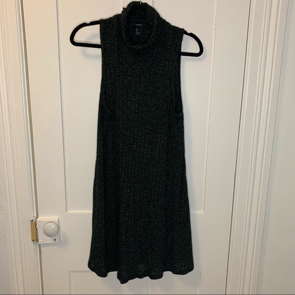 GREEN Turtleneck Dress - Picture 1 of 5